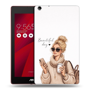 Силиконовый чехол на ASUS ZenPad C 7.0 с принтом женский