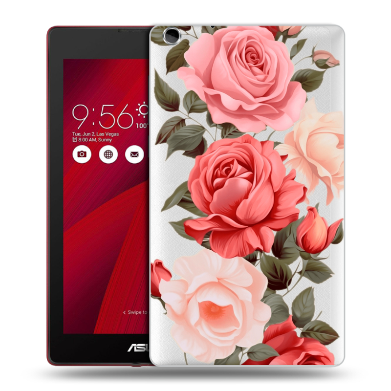 Силиконовый чехол на ASUS ZenPad C 7.0 с принтом Розы Силиконовый чехол на ASUS ZenPad C 7.0 с принтом Розы
