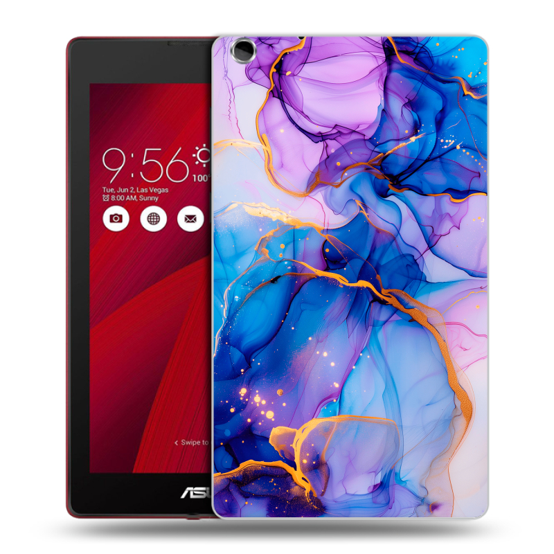 Силиконовый чехол на ASUS ZenPad C 7.0 с принтом синий мрамор Силиконовый чехол на ASUS ZenPad C 7.0 с принтом синий мрамор