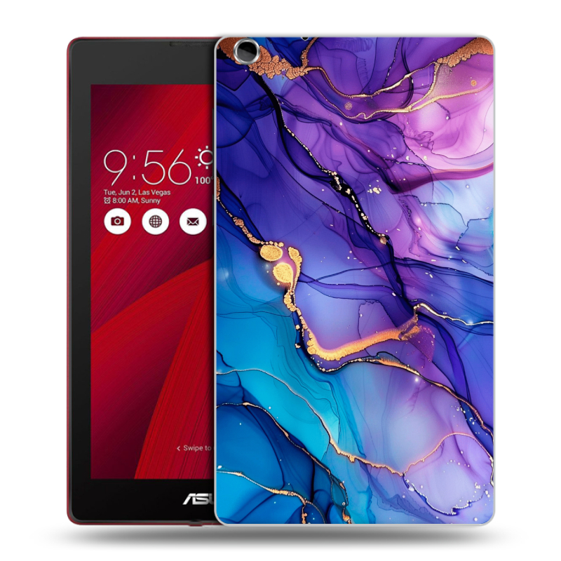 Силиконовый чехол на ASUS ZenPad C 7.0 с принтом синий мрамор Силиконовый чехол на ASUS ZenPad C 7.0 с принтом синий мрамор