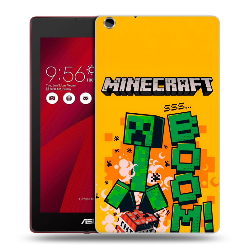 Силиконовый чехол на ASUS ZenPad C 7.0 с принтом Майнкрафт Minecraft Силиконовый чехол на ASUS ZenPad C 7.0 с принтом Майнкрафт Minecraft