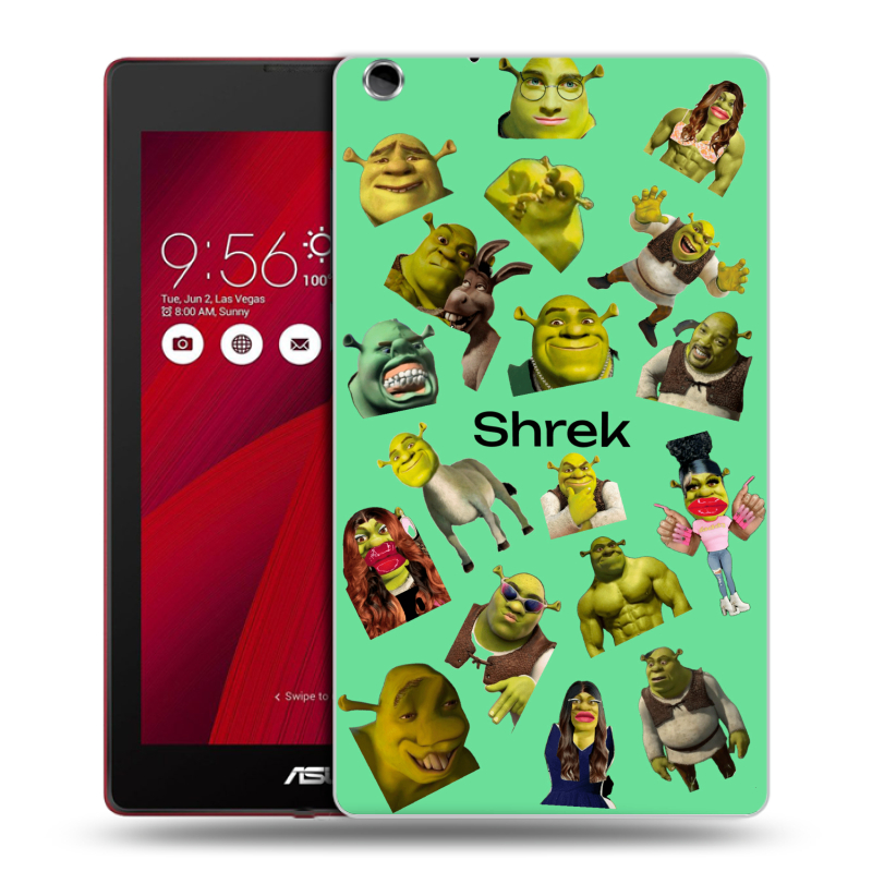 Силиконовый чехол на ASUS ZenPad C 7.0 с принтом Шрек Shrek Силиконовый чехол на ASUS ZenPad C 7.0 с принтом Шрек Shrek