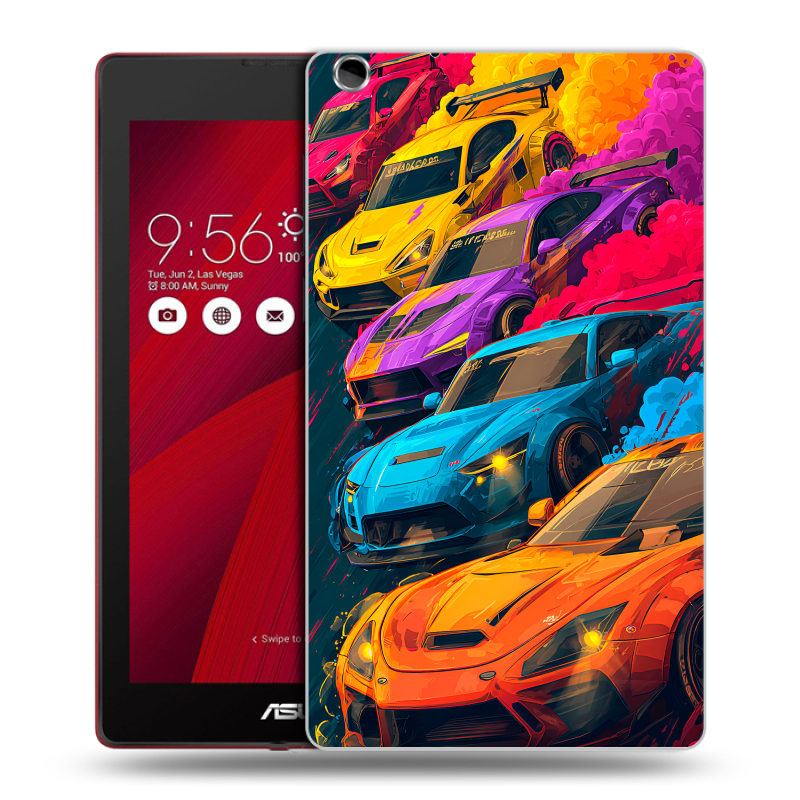 Силиконовый чехол на ASUS ZenPad C 7.0 с принтом Тачки Силиконовый чехол на ASUS ZenPad C 7.0 с принтом Тачки