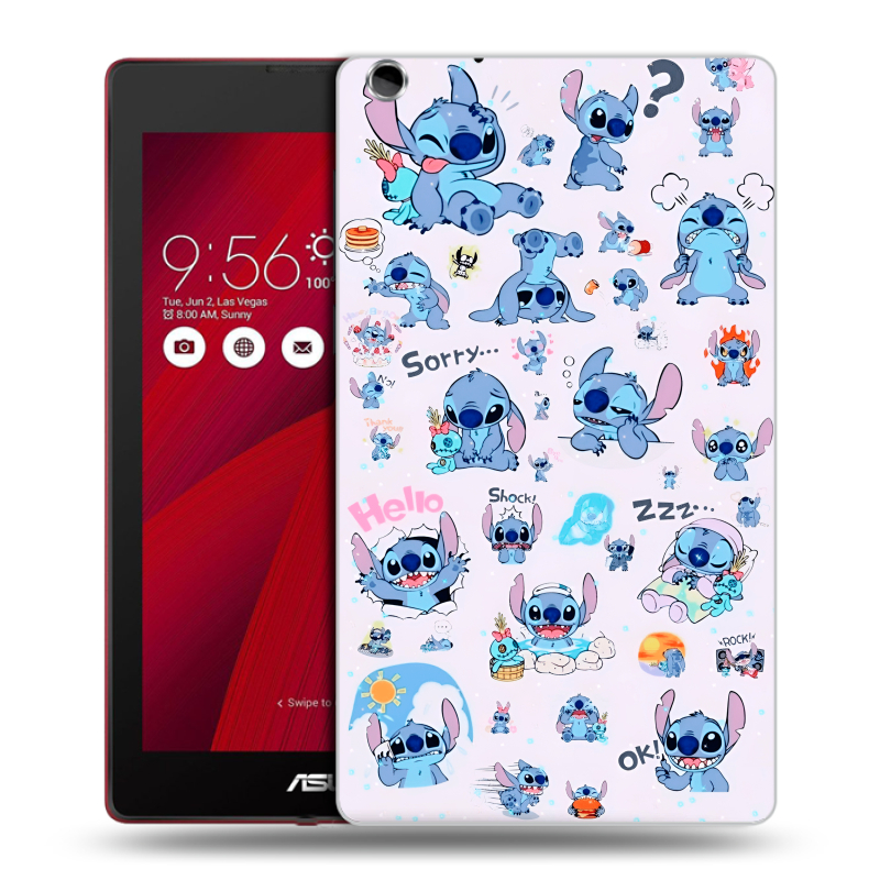 Силиконовый чехол на ASUS ZenPad C 7.0 с принтом Лило и Стич Силиконовый чехол на ASUS ZenPad C 7.0 с принтом Лило и Стич