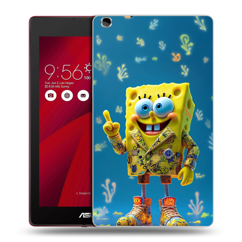 Силиконовый чехол на ASUS ZenPad C 7.0 с принтом Спанч боб Спанчбоб Силиконовый чехол на ASUS ZenPad C 7.0 с принтом Спанч боб Спанчбоб