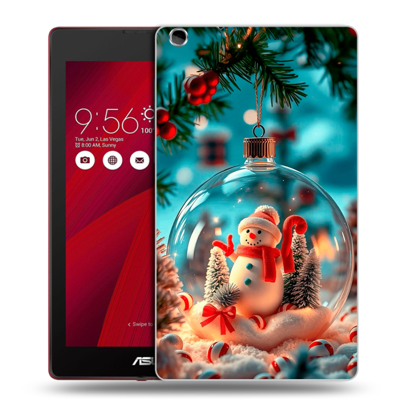 Силиконовый чехол на ASUS ZenPad C 7.0 с принтом Новый год Силиконовый чехол на ASUS ZenPad C 7.0 с принтом Новый год