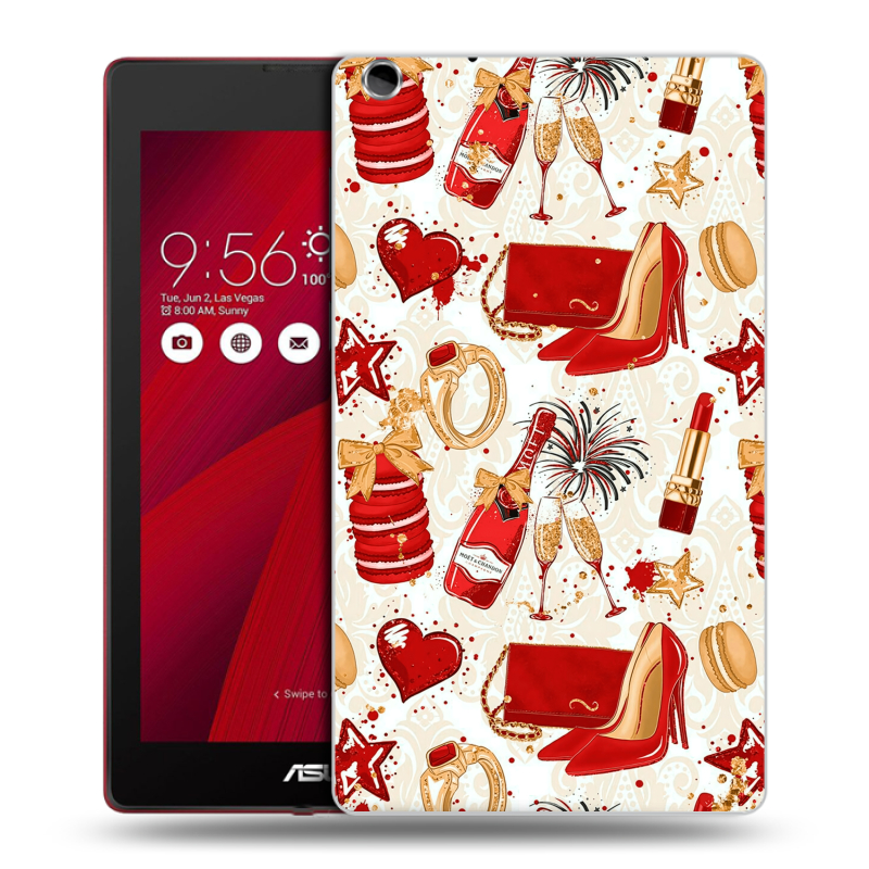 Силиконовый чехол на ASUS ZenPad C 7.0 с принтом Новый год Силиконовый чехол на ASUS ZenPad C 7.0 с принтом Новый год