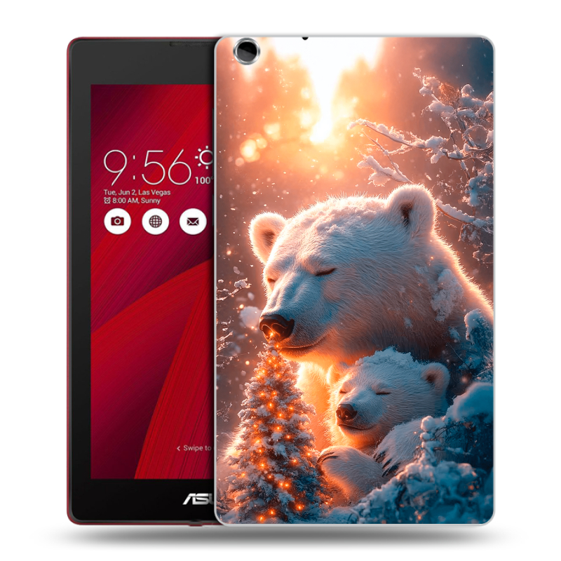 Силиконовый чехол на ASUS ZenPad C 7.0 с принтом Новый год Силиконовый чехол на ASUS ZenPad C 7.0 с принтом Новый год