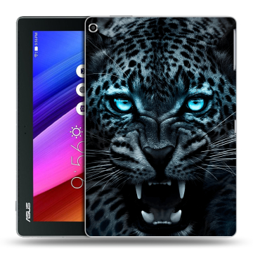Силиконовый чехол на ASUS ZenPad 10 с принтом Темный леопард Силиконовый чехол на ASUS ZenPad 10 с принтом Темный леопард