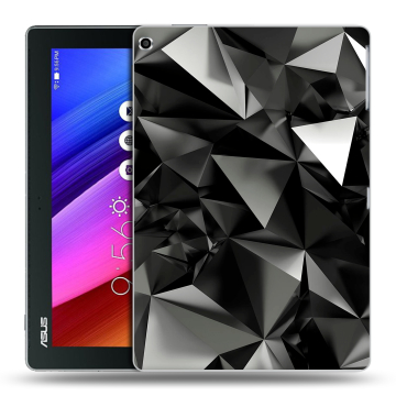 Силиконовый чехол на ASUS ZenPad 10 с принтом Черные кристаллы Силиконовый чехол на ASUS ZenPad 10 с принтом Черные кристаллы