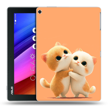 Силиконовый чехол на планшета ASUS ZenPad 10 с принтом Милые котики Силиконовый чехол на планшета ASUS ZenPad 10 с принтом Милые котики