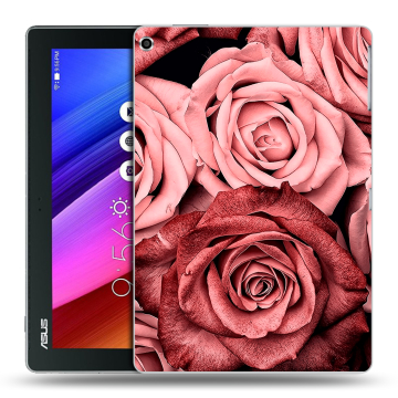 Силиконовый чехол на планшета ASUS ZenPad 10 с принтом Цветы розы Силиконовый чехол на планшета ASUS ZenPad 10 с принтом Цветы розы