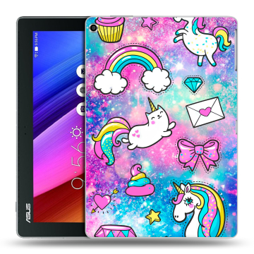 Силиконовый чехол на ASUS ZenPad 10 с принтом Единороги Силиконовый чехол на ASUS ZenPad 10 с принтом Единороги