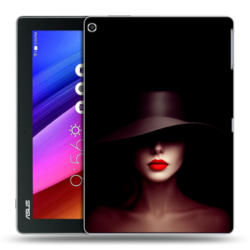 Силиконовый чехол на ASUS ZenPad 10 с принтом Девушка в шляпе Силиконовый чехол на ASUS ZenPad 10 с принтом Девушка в шляпе