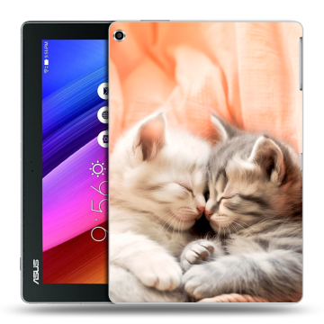 Силиконовый чехол на ASUS ZenPad 10 с принтом Котята