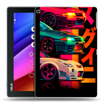 Силиконовый чехол на ASUS ZenPad 10 с принтом Гоночные машины Силиконовый чехол на ASUS ZenPad 10 с принтом Гоночные машины