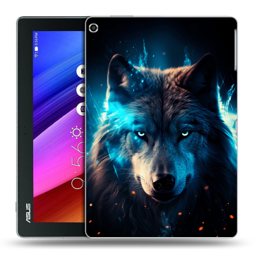 Силиконовый чехол на ASUS ZenPad 10 с принтом Волк ночной Силиконовый чехол на ASUS ZenPad 10 с принтом Волк ночной