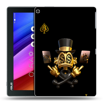 Силиконовый чехол на ASUS ZenPad 10 с принтом Золотой скрудж макдак Силиконовый чехол на ASUS ZenPad 10 с принтом Золотой скрудж макдак