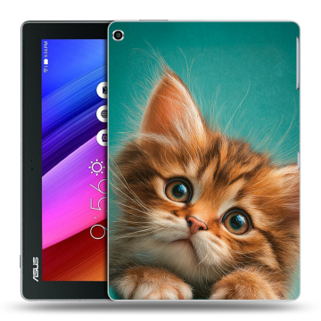 Силиконовый чехол на ASUS ZenPad 10 с принтом котенок Силиконовый чехол на ASUS ZenPad 10 с принтом котенок