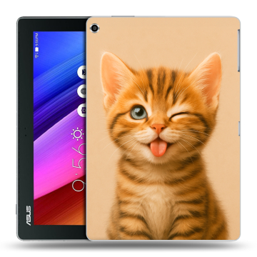 Силиконовый чехол на ASUS ZenPad 10 с принтом котенок Силиконовый чехол на ASUS ZenPad 10 с принтом котенок