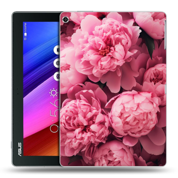 Силиконовый чехол на ASUS ZenPad 10 с принтом цветы пионы Силиконовый чехол на ASUS ZenPad 10 с принтом цветы пионы