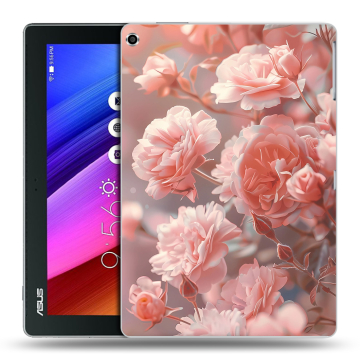Силиконовый чехол на ASUS ZenPad 10 с принтом Розовые розы Силиконовый чехол на ASUS ZenPad 10 с принтом Розовые розы