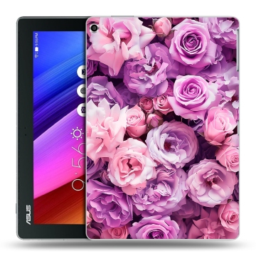 Силиконовый чехол на ASUS ZenPad 10 с принтом лавандовые розы