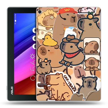 Силиконовый чехол на ASUS ZenPad 10 с принтом капибара