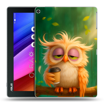 Силиконовый чехол на ASUS ZenPad 10 с принтом сова Силиконовый чехол на ASUS ZenPad 10 с принтом сова
