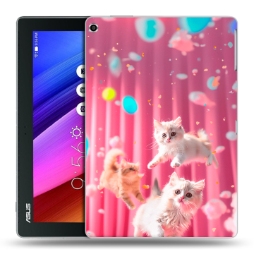 Силиконовый чехол на ASUS ZenPad 10 с принтом милые котики