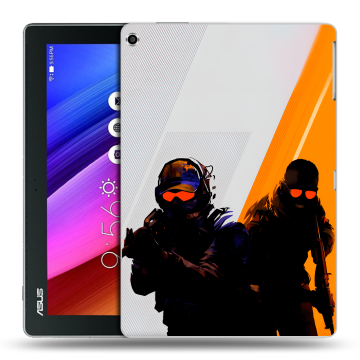Силиконовый чехол на ASUS ZenPad 10 с принтом Контер страйк Counter strike