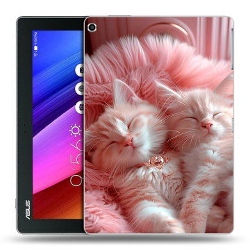 Силиконовый чехол на ASUS ZenPad 10 с принтом котята котики