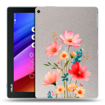 Силиконовый чехол на ASUS ZenPad 10 с принтом Цветы