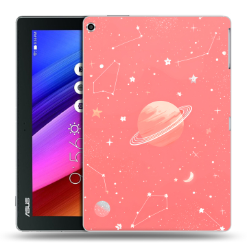 Силиконовый чехол на ASUS ZenPad 10 с принтом Розовый космос