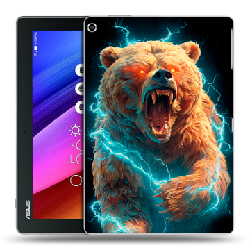 Силиконовый чехол на ASUS ZenPad 10 с принтом Медведь