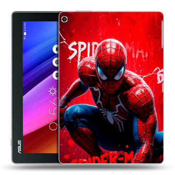 Силиконовый чехол на ASUS ZenPad 10 с принтом Spiderman Человек паук