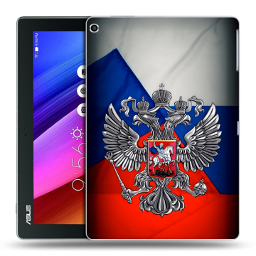 Силиконовый чехол на ASUS ZenPad 10 с принтом Флаг России Силиконовый чехол на ASUS ZenPad 10 с принтом Флаг России
