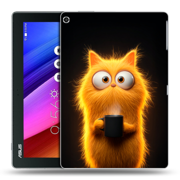 Силиконовый чехол на ASUS ZenPad 10 с принтом Смешной кот Силиконовый чехол на ASUS ZenPad 10 с принтом Смешной кот