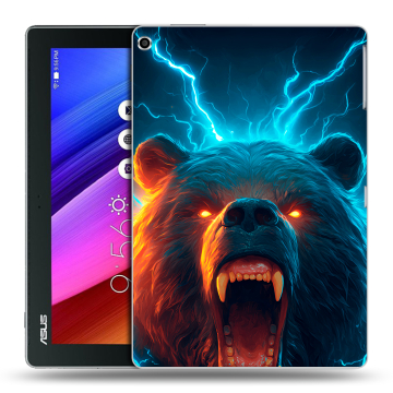 Силиконовый чехол на ASUS ZenPad 10 с принтом Медведь