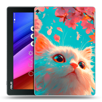 Силиконовый чехол на ASUS ZenPad 10 с принтом Красивый кот