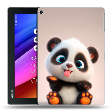 Силиконовый чехол на ASUS ZenPad 10 с принтом милая панда Силиконовый чехол на ASUS ZenPad 10 с принтом милая панда