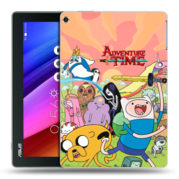 Силиконовый чехол на ASUS ZenPad 10 с принтом Adventure time Время приключений