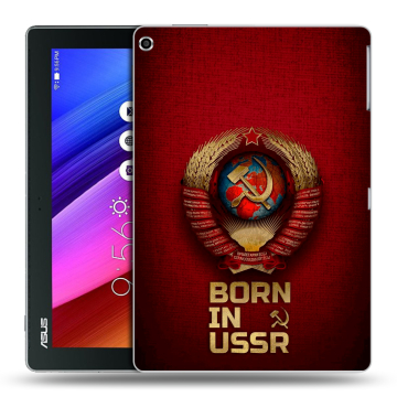 Силиконовый чехол на ASUS ZenPad 10 с принтом Флаг Герб СССР