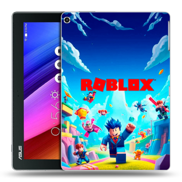 Силиконовый чехол на ASUS ZenPad 10 с принтом Roblox Роблокс
