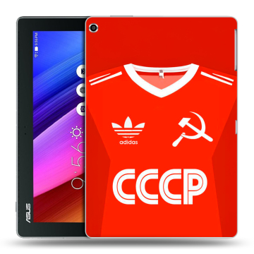 Силиконовый чехол на ASUS ZenPad 10 с принтом Флаг Герб СССР
