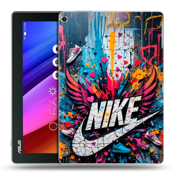 Силиконовый чехол на ASUS ZenPad 10 с принтом Nike Найк