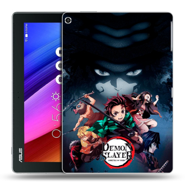 Силиконовый чехол на ASUS ZenPad 10 с принтом Demon Slayer Клинок рассекающий демонов