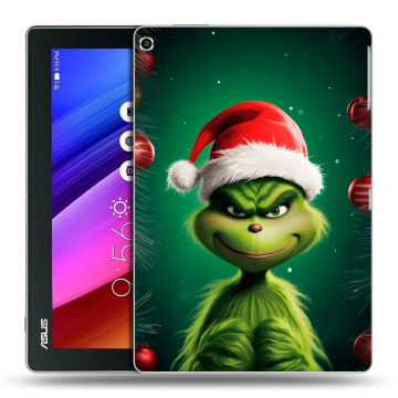 Силиконовый чехол на ASUS ZenPad 10 с принтом Гринч Новый год Рождество