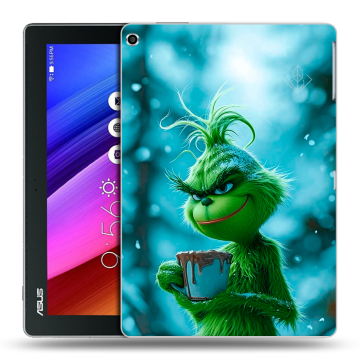 Силиконовый чехол на ASUS ZenPad 10 с принтом Новый год гринч