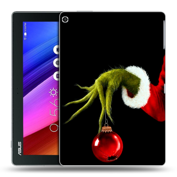 Силиконовый чехол на ASUS ZenPad 10 с принтом Новый год Гринч